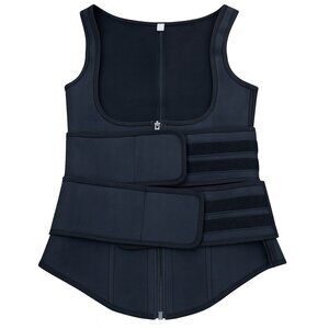 Black Latex Body Molding Faja Waist Trainer, S